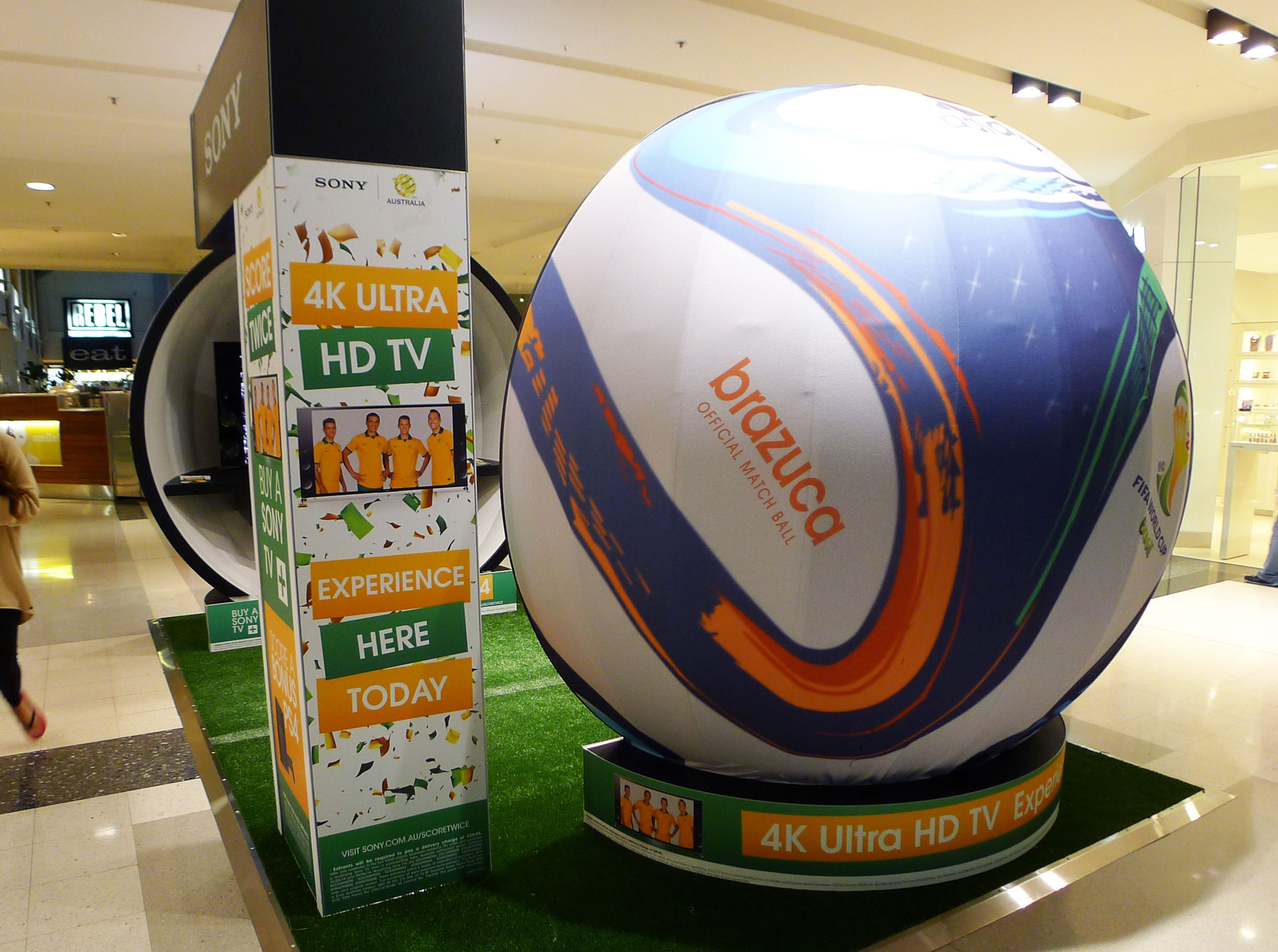 Sony 2012 Socceroos retail pop up